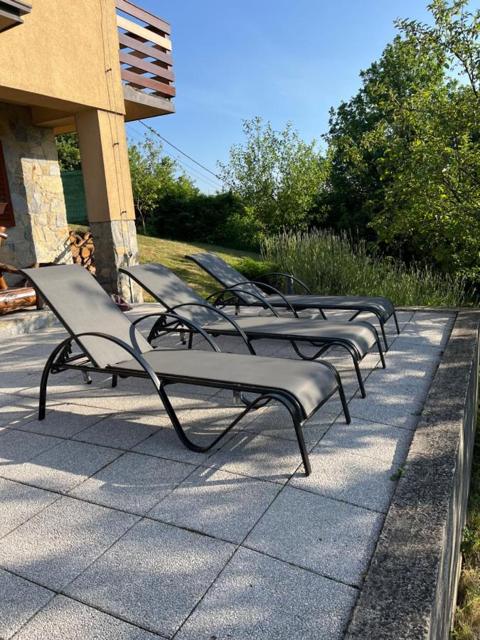 Sun loungers on the terrace