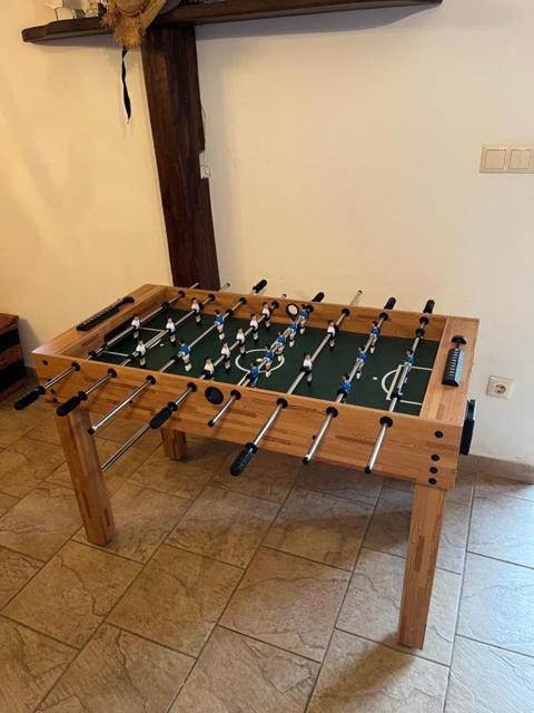Wooden table football