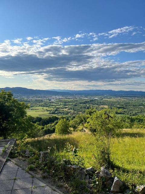 Valley view from the hillside